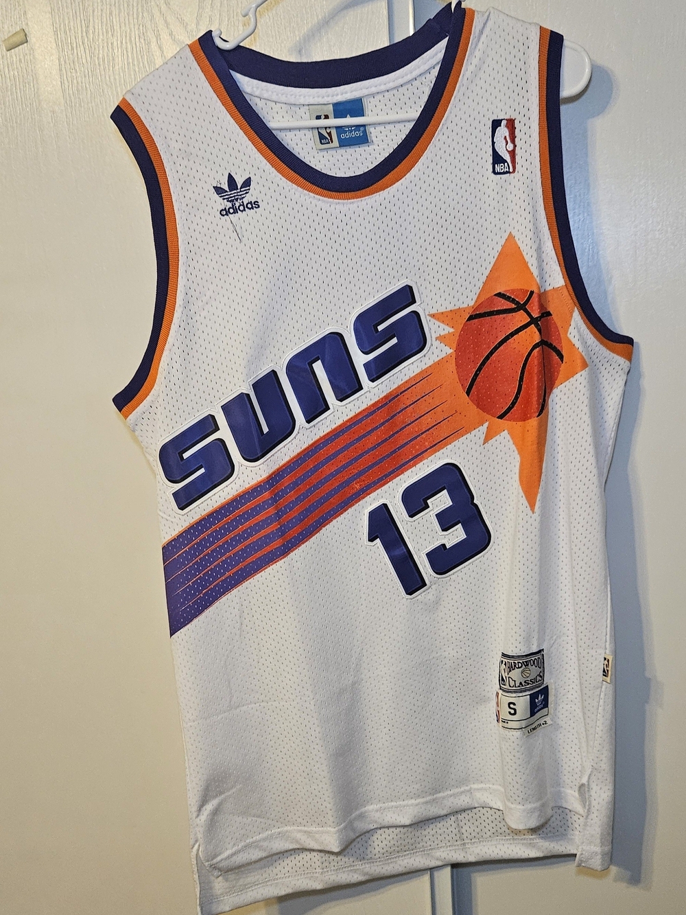 Steve Nash Phoenix Suns Adidas White Hardwood Classics NBA Jersey